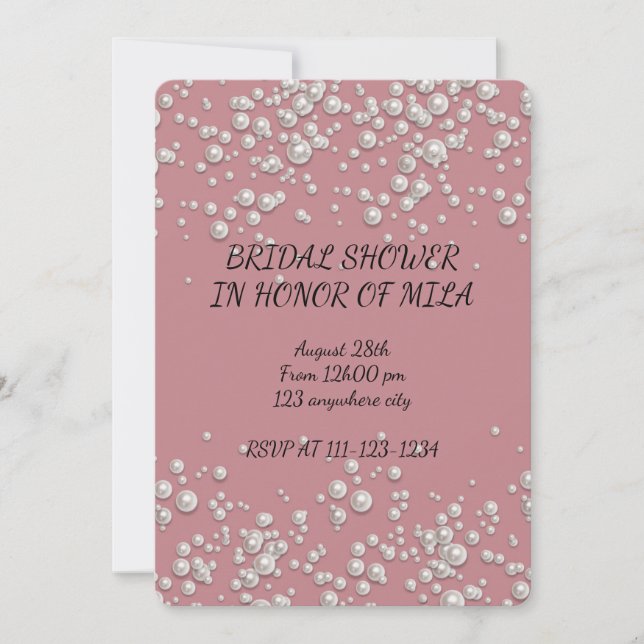 BRIDAL SHOWER INVITATION (Front)