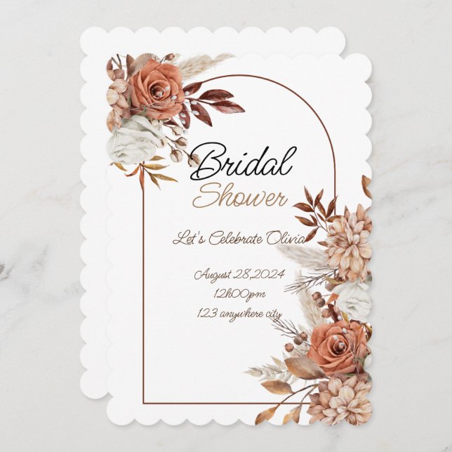BRIDAL SHOWER INVITATION (Front/Back)