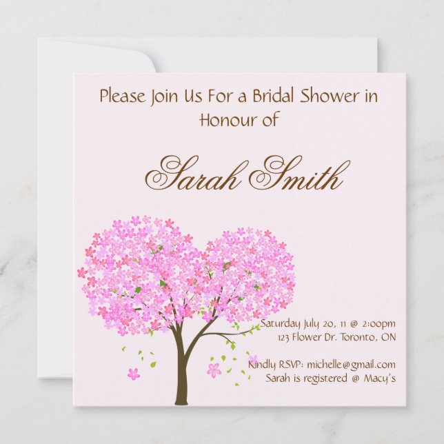 Bridal Shower Invitation (Front)