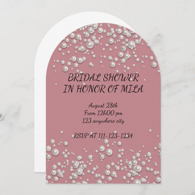 BRIDAL SHOWER INVITATION (Front/Back)