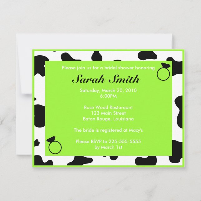 Bridal Shower Invitation (Front)