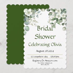 BRIDAL SHOWER INVITATION FLORAL BOTANICAL
