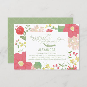 Bridal Shower Invitation - Garden, Floral, Spring