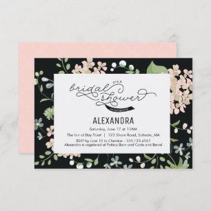 Bridal Shower Invitation - Garden, Flower, Vintage