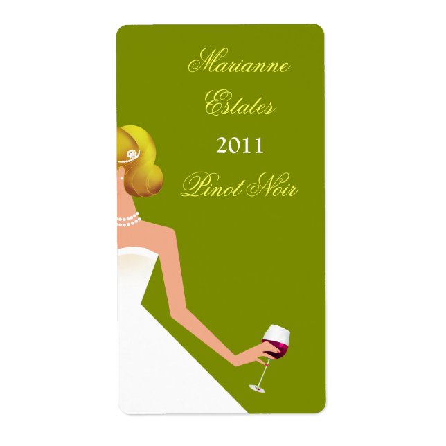 Bridal shower invitation label (Front)