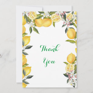 BRIDAL SHOWER INVITATION, LEMONS, SUMMER INVITE