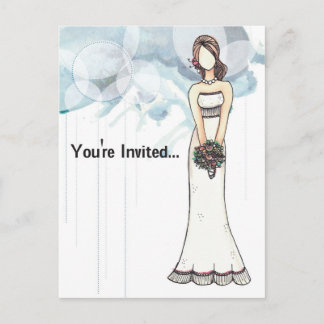 Bridal Shower invitation Postcard