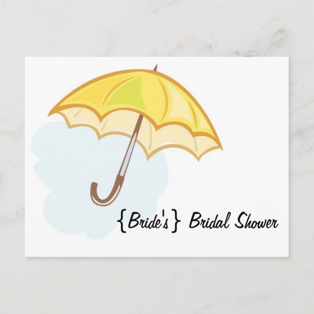 Bridal Shower Invitation Postcard (Front)