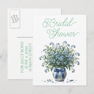Bridal shower invitation postcards