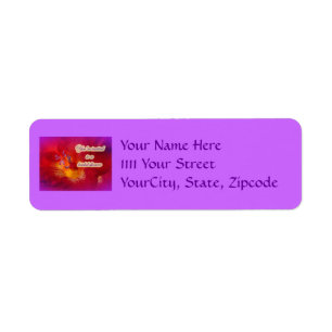 Bridal Shower Invitation Red Freesia Labels