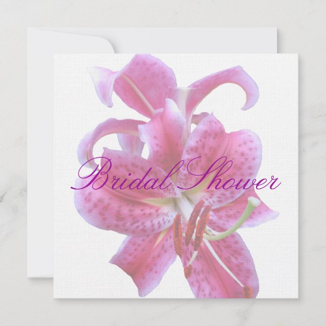 Bridal Shower Invitation--Stargazers-2 Transp Invitation (Front)