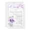 Bridal Shower Invitation - Tea  |  Purple and Grey