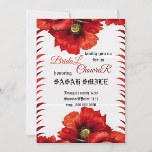 Bridal Shower Invitation Template, Wildflower Brid