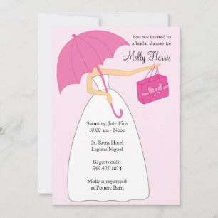 Bridal Shower Invitation with Matching Envelopes
