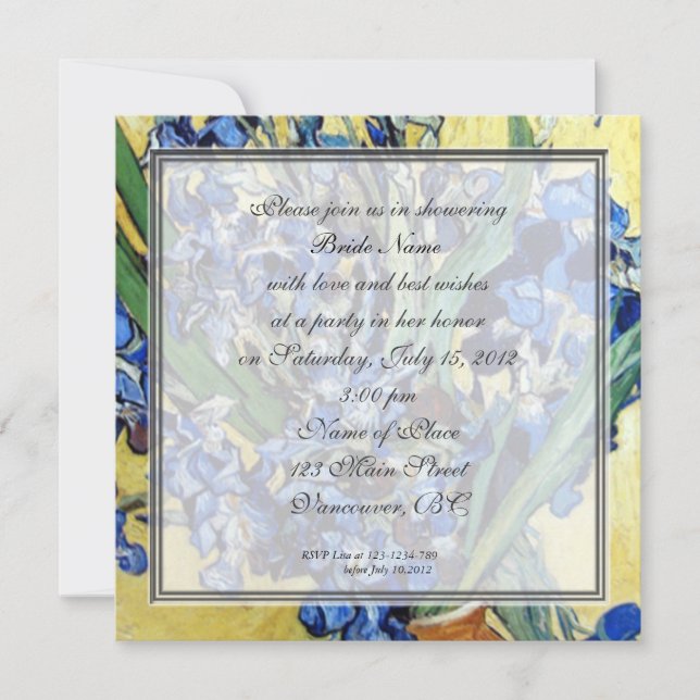 bridal shower invitations. invitation (Front)
