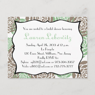 Bridal shower invite for lauren