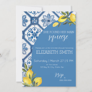 Bridal Shower Invite - Main Squeeze Italian Lemons