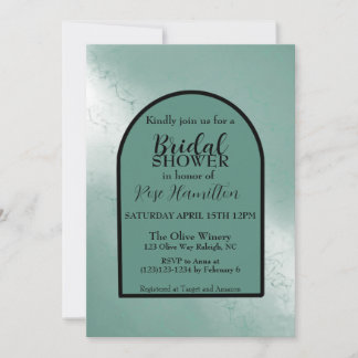 Bridal shower invite watercolor