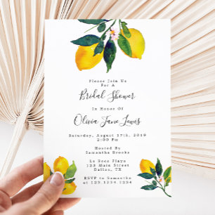 Bridal Shower Invites, Lemon Bridal Shower Invitation