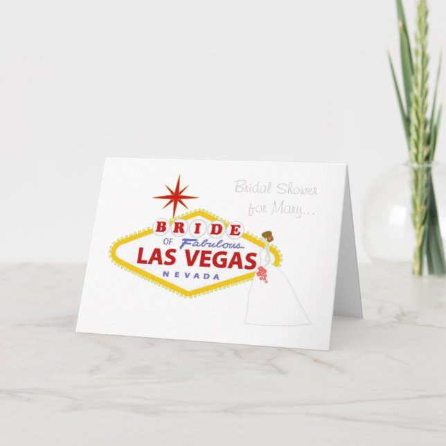 Bridal Shower Las Vegas Card (Front)