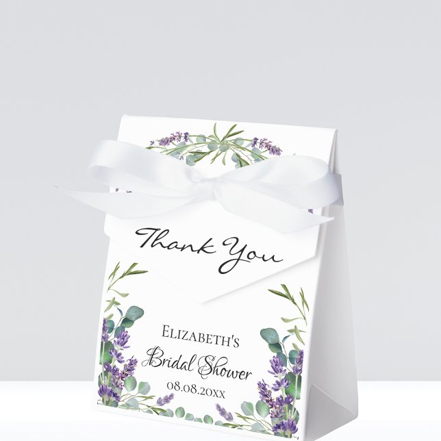 Bridal Shower lavender eucalyptus thank you  Favour Box (Creator Uploaded)
