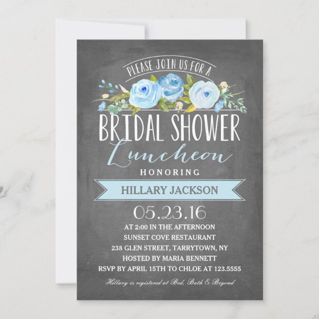 Bridal Shower Luncheon | Bridal Shower Invitation (Front)