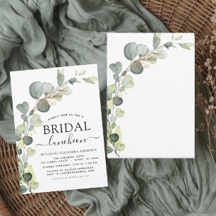 Bridal Shower Luncheon Greenery Eucalyptus Invitation