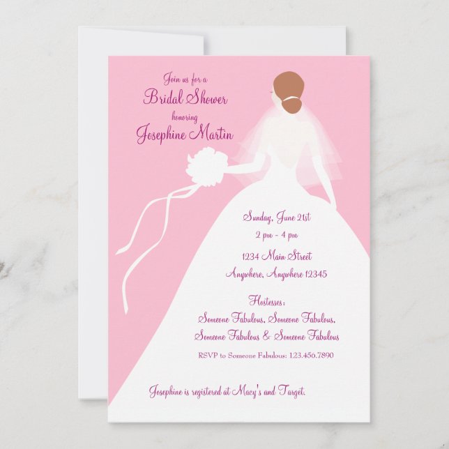 Bridal Shower Luncheon Invitation (Front)