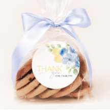 Bridal Shower Main Squeeze Blue Yellow Favour