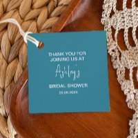 Bridal Shower Mid-Century Modern Peach & Blue Mod