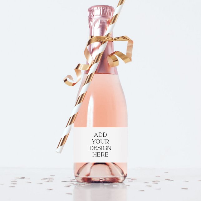 Bridal Shower Mini Sparkling Wine Label | Baby Sho (Creator Uploaded)