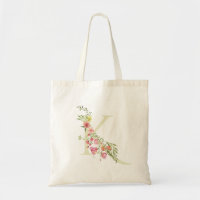 Bridal Shower monogram K wedding floral spring