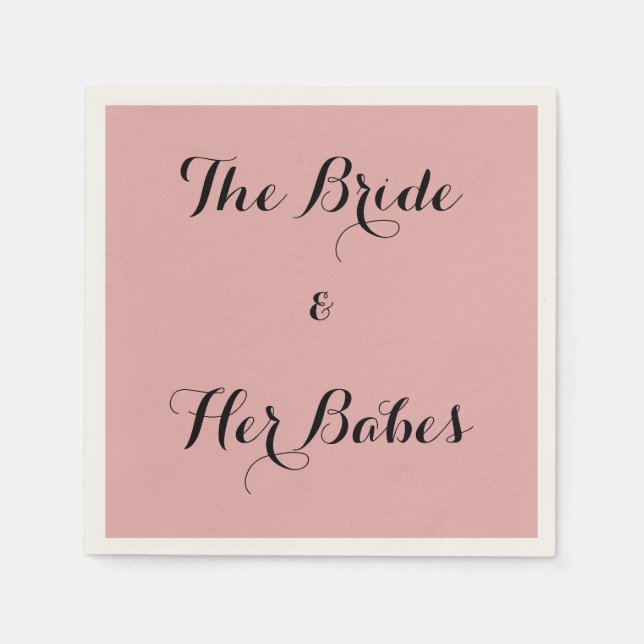 bridal shower napkin (Front)