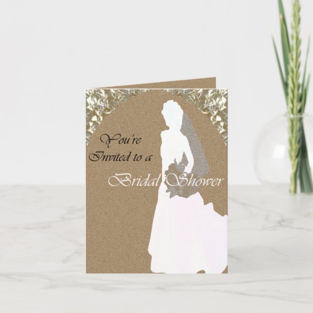 Bridal Shower Note or Greeting Card Template (Front)