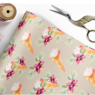 Bridal Shower or Birthday Floral Wrapping Paper