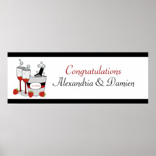 Bridal Shower or Engagement Customised Banner Poster