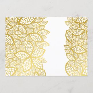 Bridal Shower Over or Under Game Gold Invitation