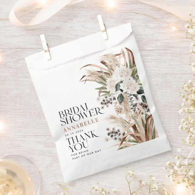Bridal shower pampas grass modern boho party favou favour bags (Clipped)