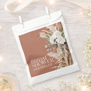 Bridal shower pampas grass modern boho party favou favour bags