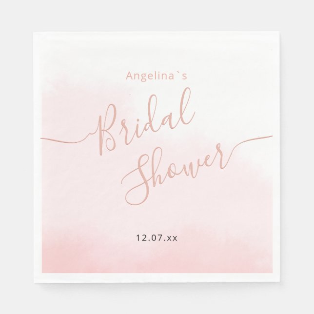 Bridal Shower Paper Napkin. Napkin (Front)