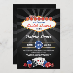 Bridal Shower Party Las Vegas Casino Dice Invite