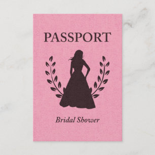 Bridal Shower Passport Invitation