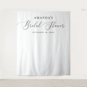 Bridal Shower Photo Backdrop   Minimalist Elegant Tapestry