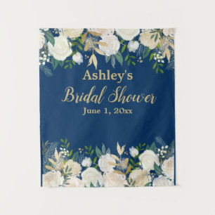 Bridal Shower Photo Booth Backdrop Photo Prop Gold Tapestry