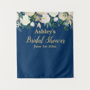 Bridal Shower Photo Booth Backdrop Photo Prop Gold Tapestry
