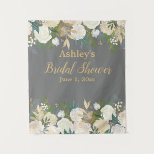 Bridal Shower Photo Booth Backdrop Rustic For Her Tapestry