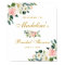 Bridal Shower Pink Blush Gold Floral Welcome