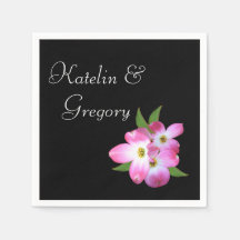 Bridal Shower Pink Dogwood Napkins