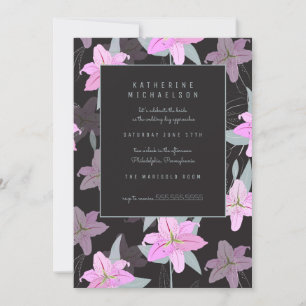 BRIDAL SHOWER   Pink Lily Invitation