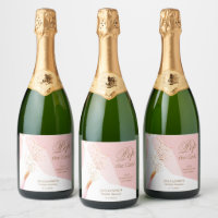 Bridal Shower Pop the Cork Rose Quartz